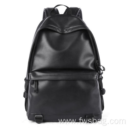 Custom Fashion Luxury Teenager School Bag PU Leather Stylish Rucksack Business 15.6 inch waterproof Laptop Backpack for Man Bags